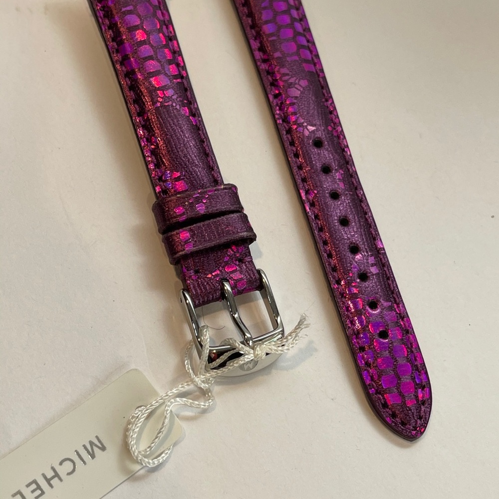 New authentic Michele purple lace Watch Band 16 MM